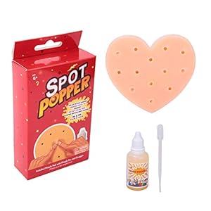 Pimple Popping Toy, Pimple Picking Toys Stop Popper Blackhead Toys Your Face TPE Stress Relief Heart Shaped