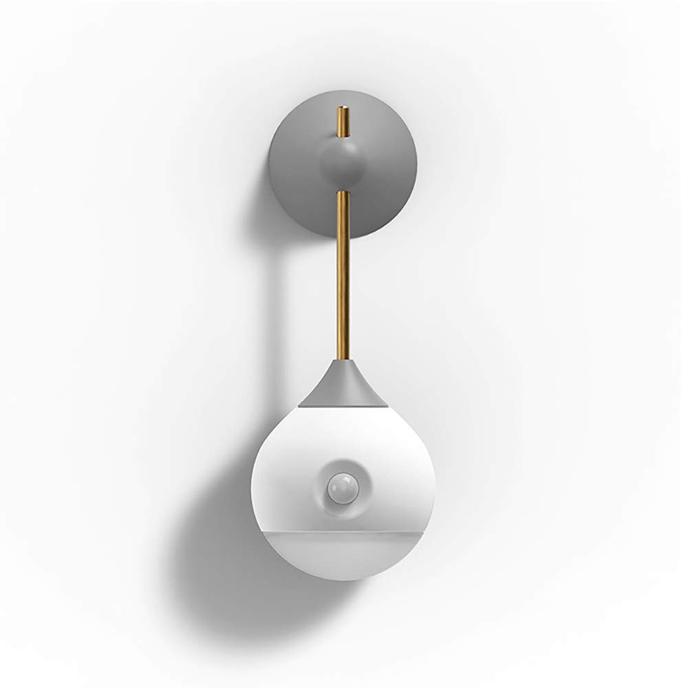 La luz del Sensor, Armario de luz, LED portátil Noche la luz, Iluminación de la Noche, lámpara de Pared del Cuerpo Humano Inteligente inducción de Noche luz cálida,1