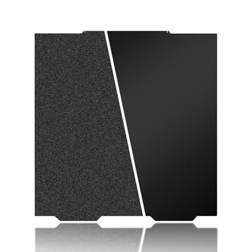 Image of 365x365mm Black Build Plate for Prusa XL, Double Sided Textured PEI+Smooth PEI Flexible Spring Steel Platform Without Magnetic Base Heated Printing Bed for Prusa XL 3D Printer