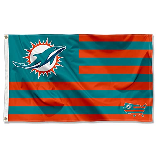 Drapeau Miami Dolphins USA 3x5 WinCraft idéal pour décoration de jardin et tailgates