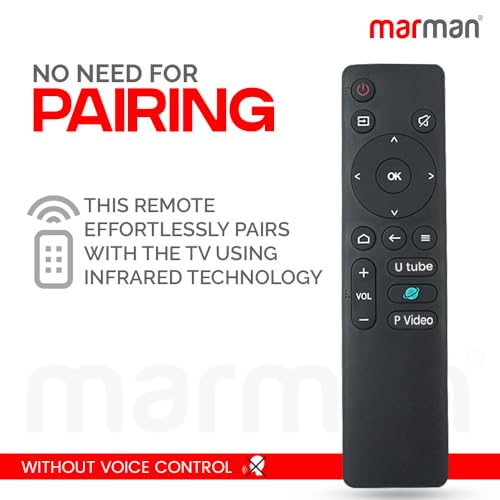 Image of marman Compatible with Thomson Tv Remote Control Original Model 24Alpha001 32Alpha007BL 40Alpha009BL Suitable for 4K FHD UHD LED TV Make Sure Existing Controller Replicate as Similar Model