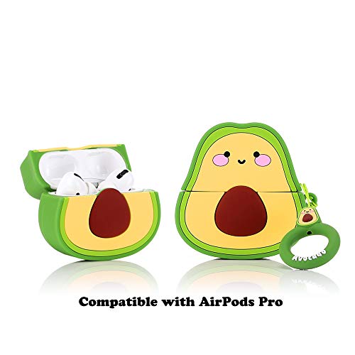 LKDEPO Cartoon Airpods Pro Case with Keychain, Silicone Cute AirPods Pro Charging Case