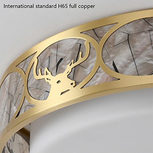 Éclairage de plafond rond dimmable plafonnier design scandinave 50 cm