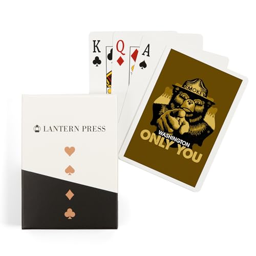 Lantern Press Washington, Smokey Bear, 52 Naipes Póker