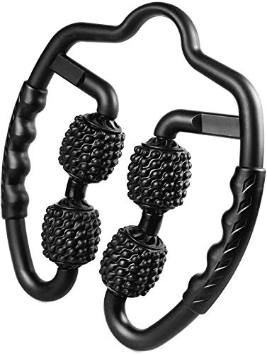 EASYLEE Foam Roller Massage Stick, Trigger Point Massage Roller, for Forearm, Elbow, Hand, Arm, and Leg Sore Muscle, Deep Tissue Self Massage, Tension and Pain Relief After Workout Exercis (Black)