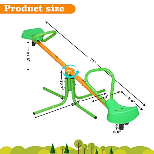 360 Degree Rotation Outdoor Kids Spinning Seesaw Sit And Spin Teeter Totter Outdoor Playground Equipment Swivel Teeter Totter For Backyard #TOP1