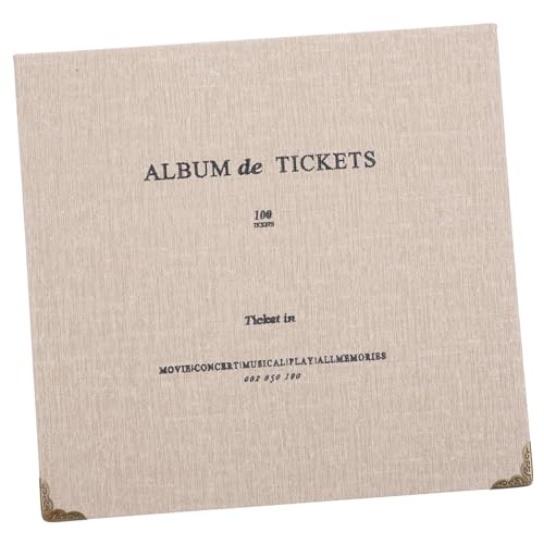 GARIOUANS Álbum de Colección para Tickets y Tarjetas Multiusos Papel Resistente Protección contra Desgaste Organizador Práctico para Billetes y Entradas