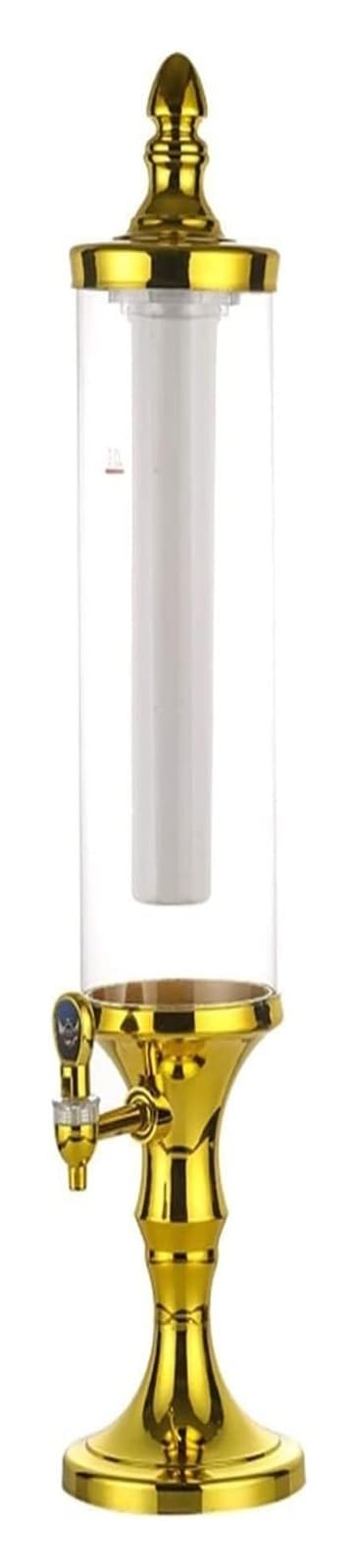 asdchZen Drink Dispenser Transparent Beverage Dispenser, With Colored Lights And Detachable Ice Tube,One Color-1.5L