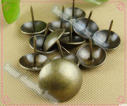 Generic Hardware Antique Bronze Decorative Upholstery Nail Jewelry Gift Box Sofa Decorative Tacks Doornail 19MM*18MM