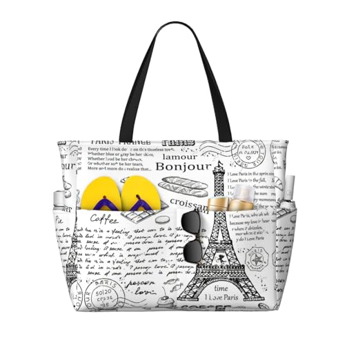 Grand sac à bandoulière Parisien de travail et de shopping pour femme active
