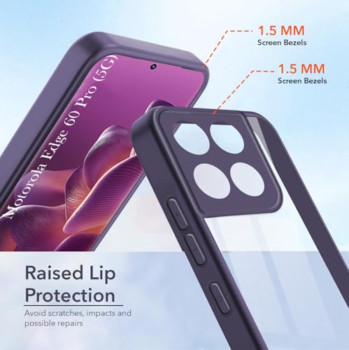 Image of Jkobi Ultra-Hybrid Back Cover Case for Motorola Moto Edge 60 Pro (Lifetime Anti Yellow | Anti Scratch | Crystal Clear Shockproof)