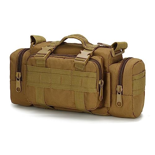 ACEXIER Sac Banane Tactique Militaire tempête Ceinture Banane Molle Sling Armée Sac bandoulière Port Quotidien Camera Guidon Range Sacs, Typhone bron (Tan)