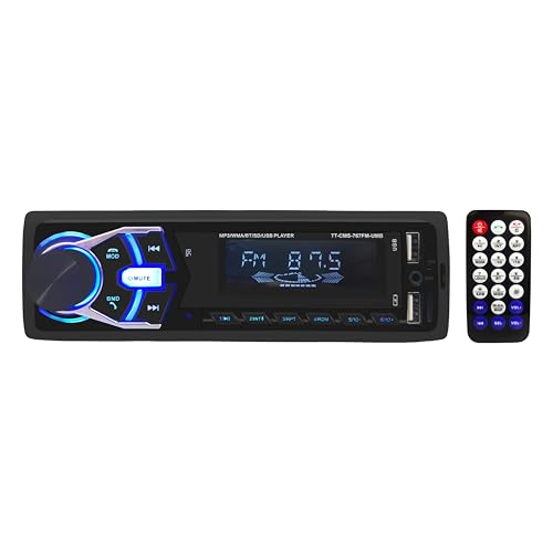Image of Target TT-CMS-767 FM-UMB Car MP3 Player 200 Watts (4x50 Watts) with Hands-Free Calling /Bluetooth /USB Input /FM Radio /AUX Input /Remote Control /Color LCD Display