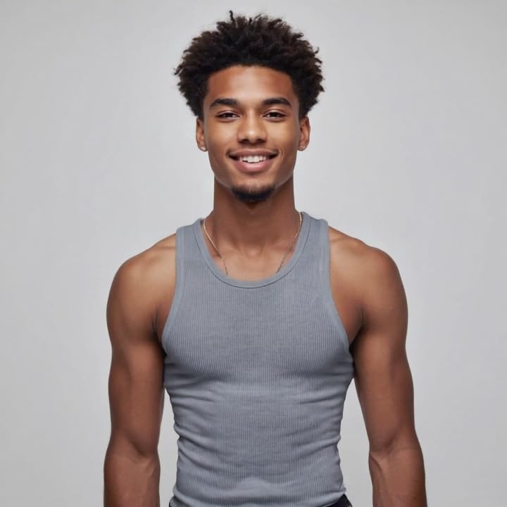 Mody Men's Undershirt Ribbed Tank Top, Crew Neck Cotton Mens Tank Tops, White Cotton Undershirt, Tagless Muscle Shirt 6 Pack - Image 2