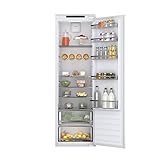 eintürig Haier HLE 172 DE Einbau-Kühlschrank/Festtürtechnik/eintürig/statische Kältetechnologie/Nutzvolumen 316 l, Weiß