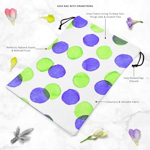 Image of ArtzFolio Watercolor Dots D4 | Reusable Sack Bag | Bag for Gym, Storage, Vegetable & Travel