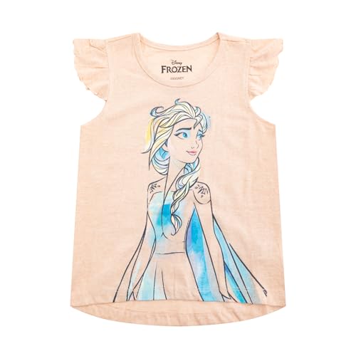 Image of Disney Frozen Girls T-Shirt Tank Top and Shorts Set for Toddler and Little Kids