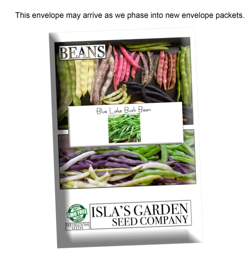 Blue Lake Bush Green Bean Seeds, 50+ Heirloom Seeds Per Packet, Non Gmo Seeds, (Isla's Garden Seeds), Botanical Name: Phaseolus Vulgaris #TOP5
