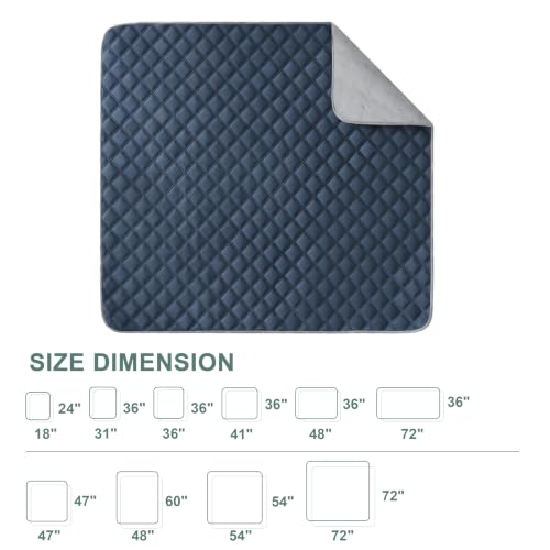 Image of Eterish Washable Pee Pads for Dogs Extra Large 36'' x 48'' 2 Pack | Reusable Absorbent Pet Puppy Dog Training Pads Non-Slip, Waterproof Whelping Potty Pads for Dogs Leak-Proof