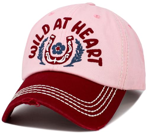 Image of Vacation Beach Camping Womens Baseball Cap Distressed Vintage Unconstructed Embroidered Patch Hat