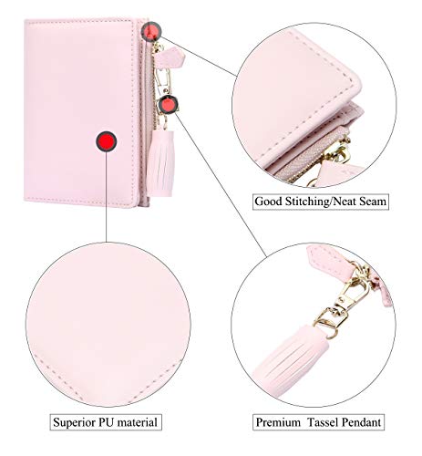 Geead Small Wallets For Women Bifold Slim Coin Purse Zipper Id Card Holder #TOP3