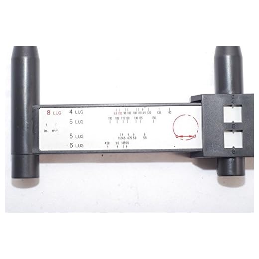 eoocvt Bolt Pattern Sliding Measuring Tool Wheel Rim 527 Gauge 4 5 6 8 Lug PCD Ruller