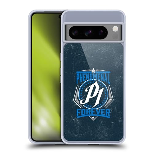 Head Case Designs Officially Licensed WWE Logo Aj Styles Soft Gel Case Compatible with Google Pixel 8 Pro