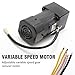 90W 5K 110V Adjustable Variable Gear Reducer Motor, AC Gear Motor with Speed Controller, Reduction Electric Motor,High Torque Single-Phase Electric Gear Motor for Industry 270RPM/min