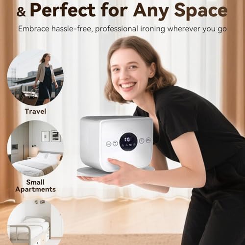 Upgraded Automatic Shirt Ironing Machine - Quick Wrinkle Remover, Adjustable 50-70°C, Inflatable Design for Home & Office, Efficient Ironing Solution, Shirt Care