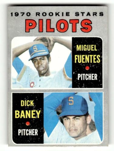 1970 Topps (NM) #88 Miguel Fuentes/Dick Baney RC Rookie Seattle Pilots MLB Vintage Baseball Trading Card