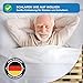 RehaSleep Elektrischer Lattenrost – Fertig montiert – Made in Germany – Elektrisch verstellbar mit Funkfernbedienung – 7-Zonen (90X200cm)