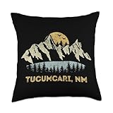Tucumcari New Mexico Mountain Sunset Sunrise NM Throw Pillow