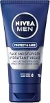 Crème hydratante pour le visage NIVEA MEN Protect & Care pour peau sèche, Lotion pour le visage pour hommes avec Aloe Vera, Non grasse, Crème hydratante pour le visage à absorption rapide, Hydratation 24H, Soins de la peau testés dermatologiquement, 75 ml