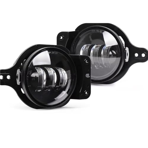 Feu Antibrouillard LED Puissant 4" avec Support Aluminium pour Trajets Sécurisés en Jeep JL