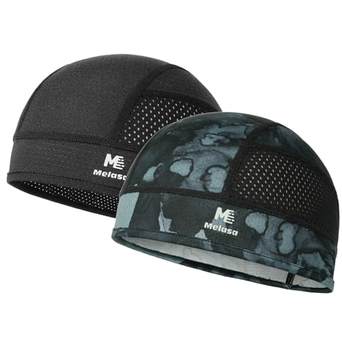 Image of MELASA Cooling Skull Caps Helmet Liner, Lightweight Mesh Under Helmet Cycling Motorcycle Hard Hat Sweat Liner for Men Women