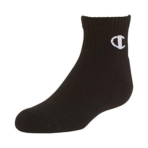 Champion Unisex Child Kids' Multipacks Socks, Quarter - Blue, 5 7 Us #TOP4