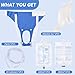 2026 Upgraded Urine Collection Bag, Reusable Condom Catheters with 1000ml & 2000ml Bags, Portable & Comfortable Wearable Urinary Drainage System (Elderly Men)