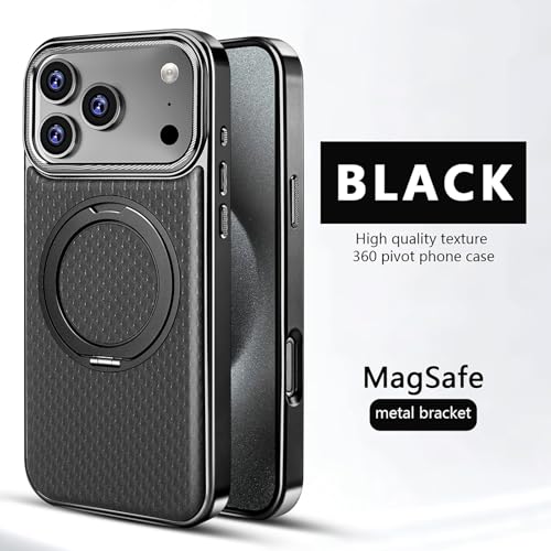 Coque iPhone 16 Plus silicone noir antichoc avec anneau support metallique - 2