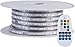 GuoTonG 65.6ft/20m Dimmable Strip Lights, Flexible RGB 1200 LEDs, 110V, 4 Wires, Waterproof, Connectable, Power Plug Built-in Fuse Design, Radio Frequency Controller