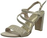 FEEL Marco Tozzi Damen 2-2-28389-26 Sandale mit Absatz, Dune METALLIC, 41 EU
