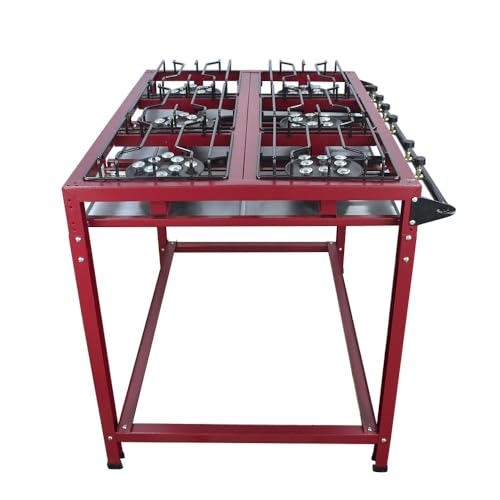 Fogão Industrial Grande 6 Bocas Alta Pressão Roa