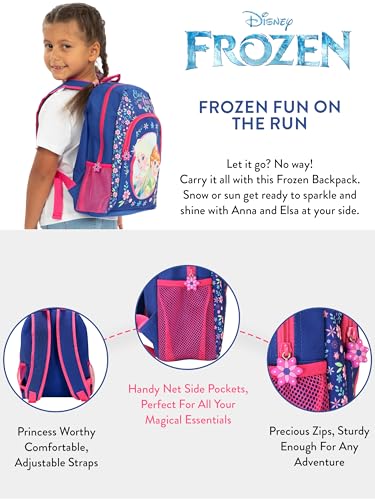Disney Frozen Backpack | Anna And Elsa Bag | Girls Backpack | Back To School Backpacks For Girls | School Backpack | Blue One Size