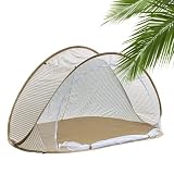 Strandzelt mit UV-Schutz – Netz inklusive 2-3 Personen, faltbar, UV-Schutz, Strandschirm für Camping, Picknick, Ausflüge, Garten, Garten, Park, Rasen