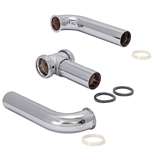 Eastman 35014 Heavy-Duty Center Outlet Continuous Waste With Direct Connection, 16 Inch Length, Chrome #TOP30