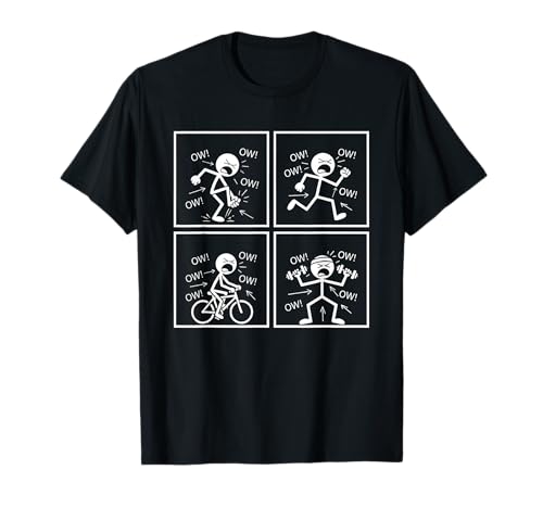 Ow ow ow ow stickman figure humorous chronic pain awareness funny meme design. Ow ow ow ow stickman figure humorous chronic pain awareness month graphic novelty merch with humor.