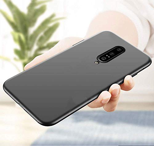 Image of Mobile Back Cover Case for OnePlus 7 Pro (Silicone Case|CameraProtection|Black SC1510)