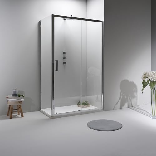 Box Doccia Angolare 80x120 cm - Cabina Doccia con Lato