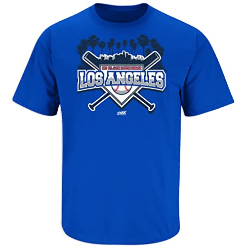 No Place Like Home T-Shirt for Los Angeles Baseball Fans (SM-5XL) (Royal Short Sleeve, 3X-Large)