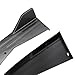 KIMISS Rear Bumper Diffuser, Universal Car Side Skirt Lip, Carbon Fiber Black Lip Splitter, Car Side Fin Protector Exterior Decoration Trim for Car, Black (carbon fiber)