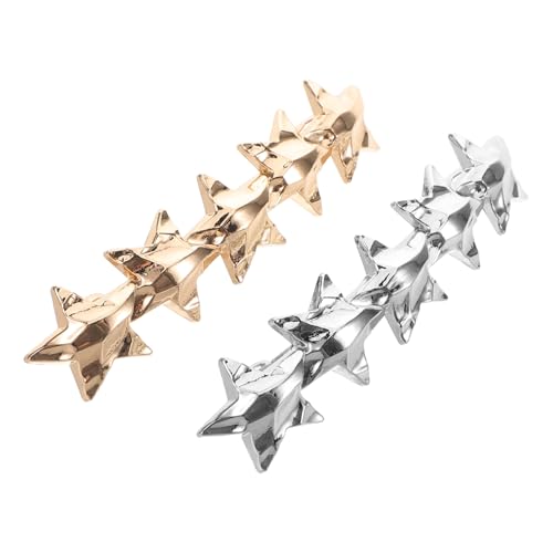 Holibanna 2pièces Barrette Femme Épingles à Cheveux Métalliques Délicates Et Accessoires Chic Pour Cheveux Épais